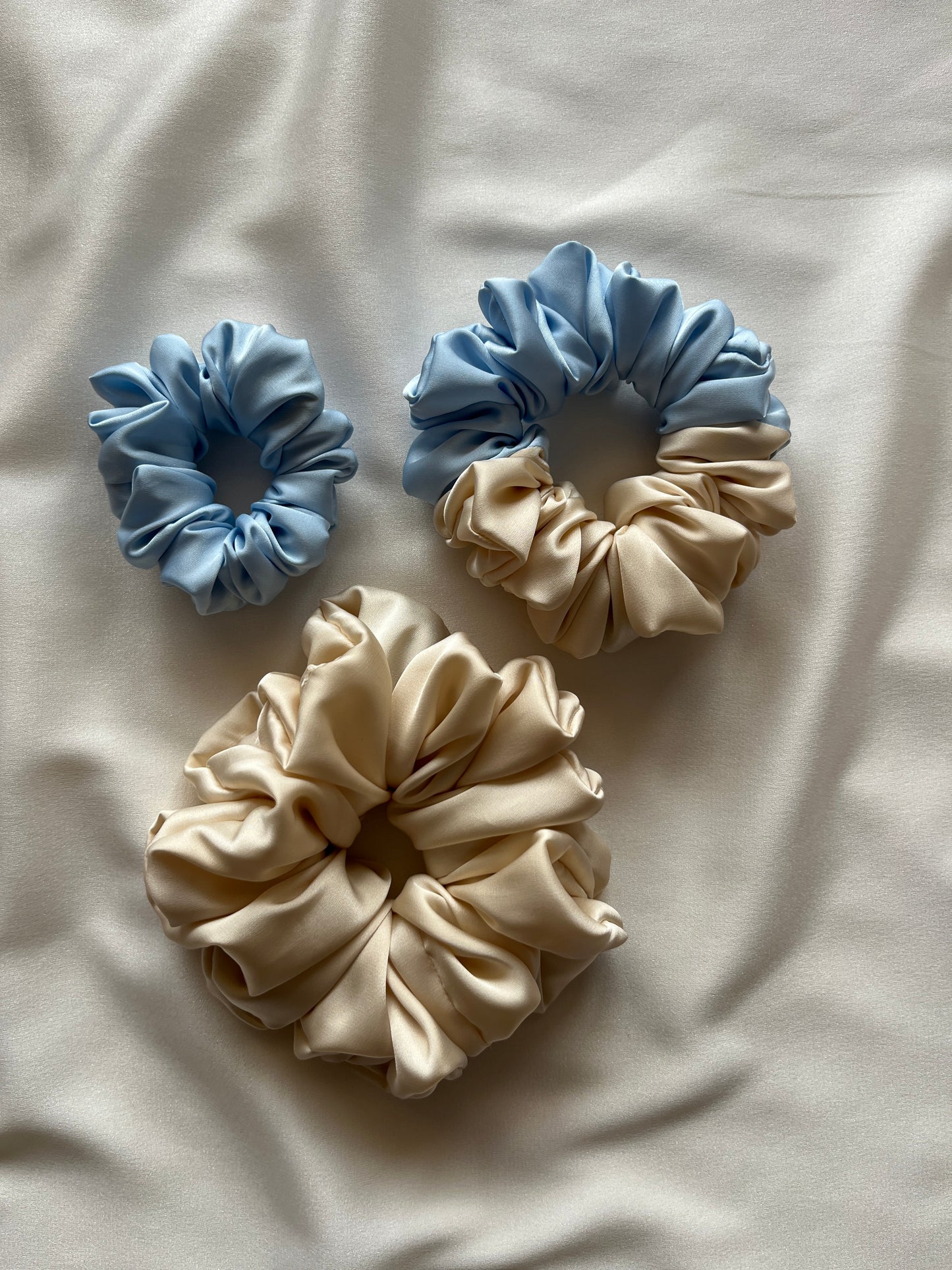 Ivory Dreams Silk Scrunchies