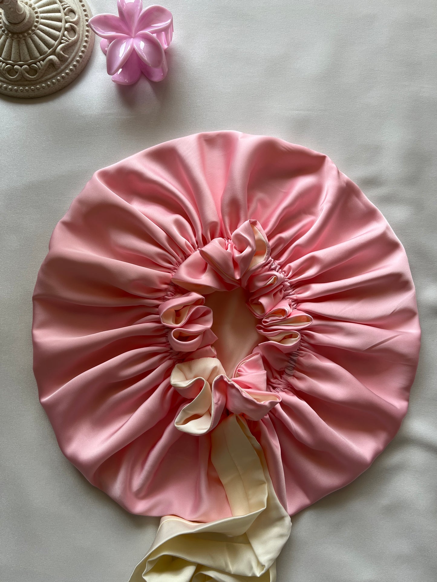 Pink Riverie Silk Hair Bonnet