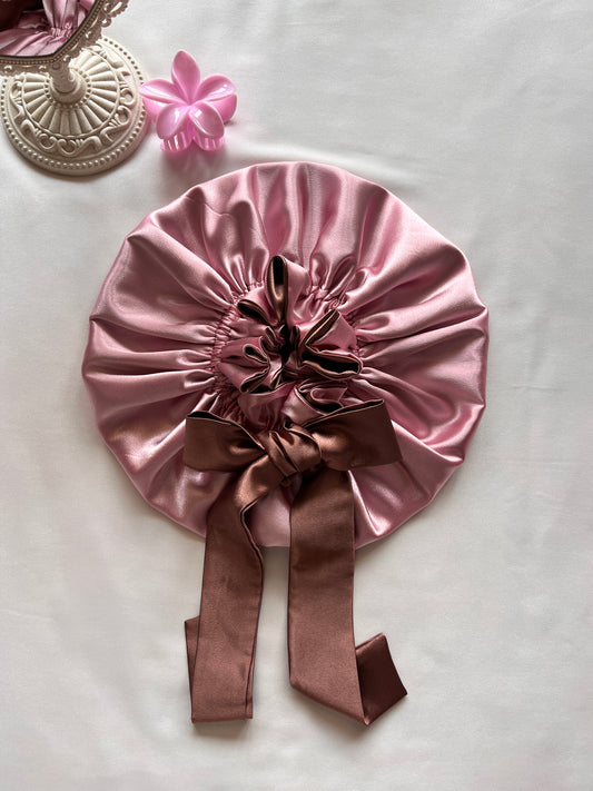 Rose au Chocolat Satin Hair Bonnet