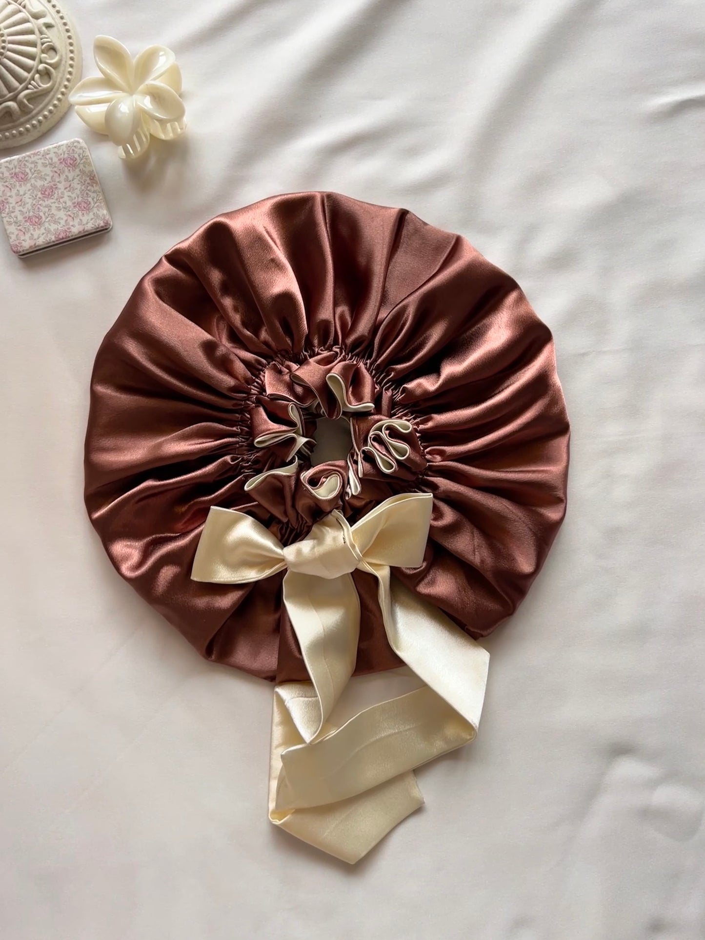 Toffee Kisses Satin Hair Bonnet