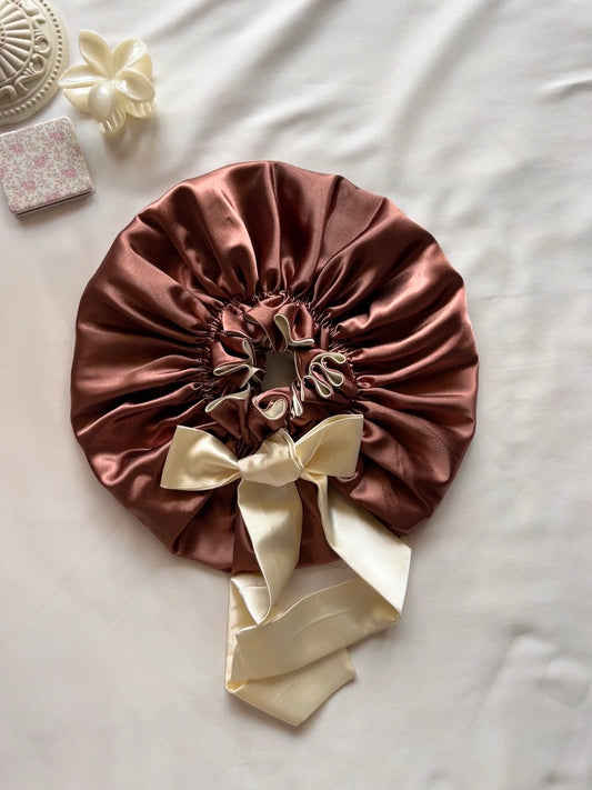 Toffee Kisses Satin Hair Bonnet