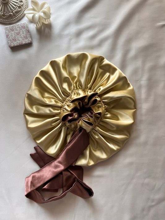 Honeyed Secret Satin Hair Bonnet