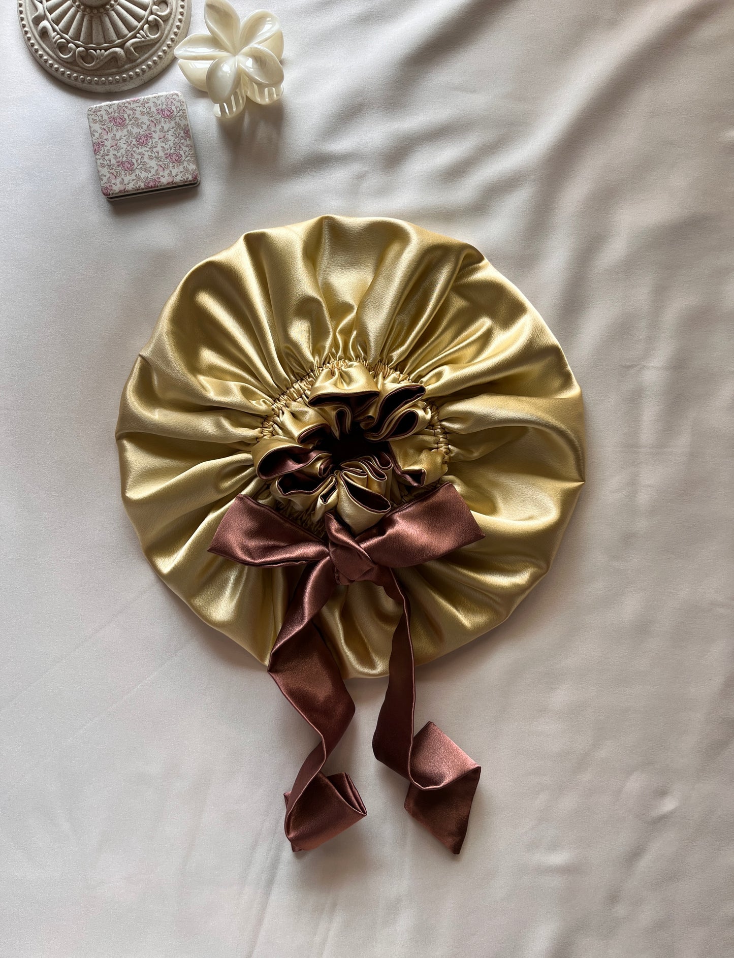 Honeyed Secret Satin Hair Bonnet