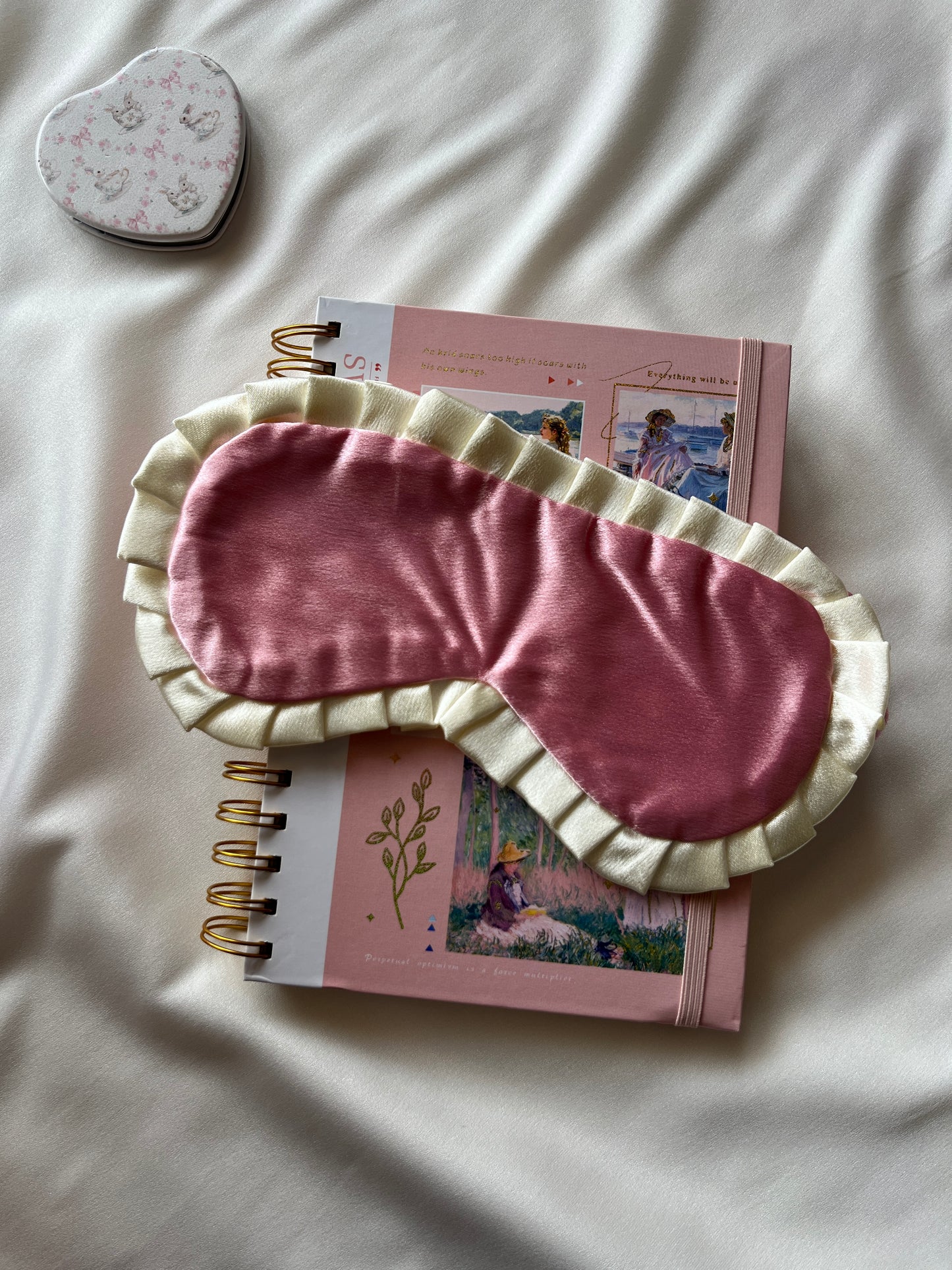 Pink Riverie Satin Sleep Mask