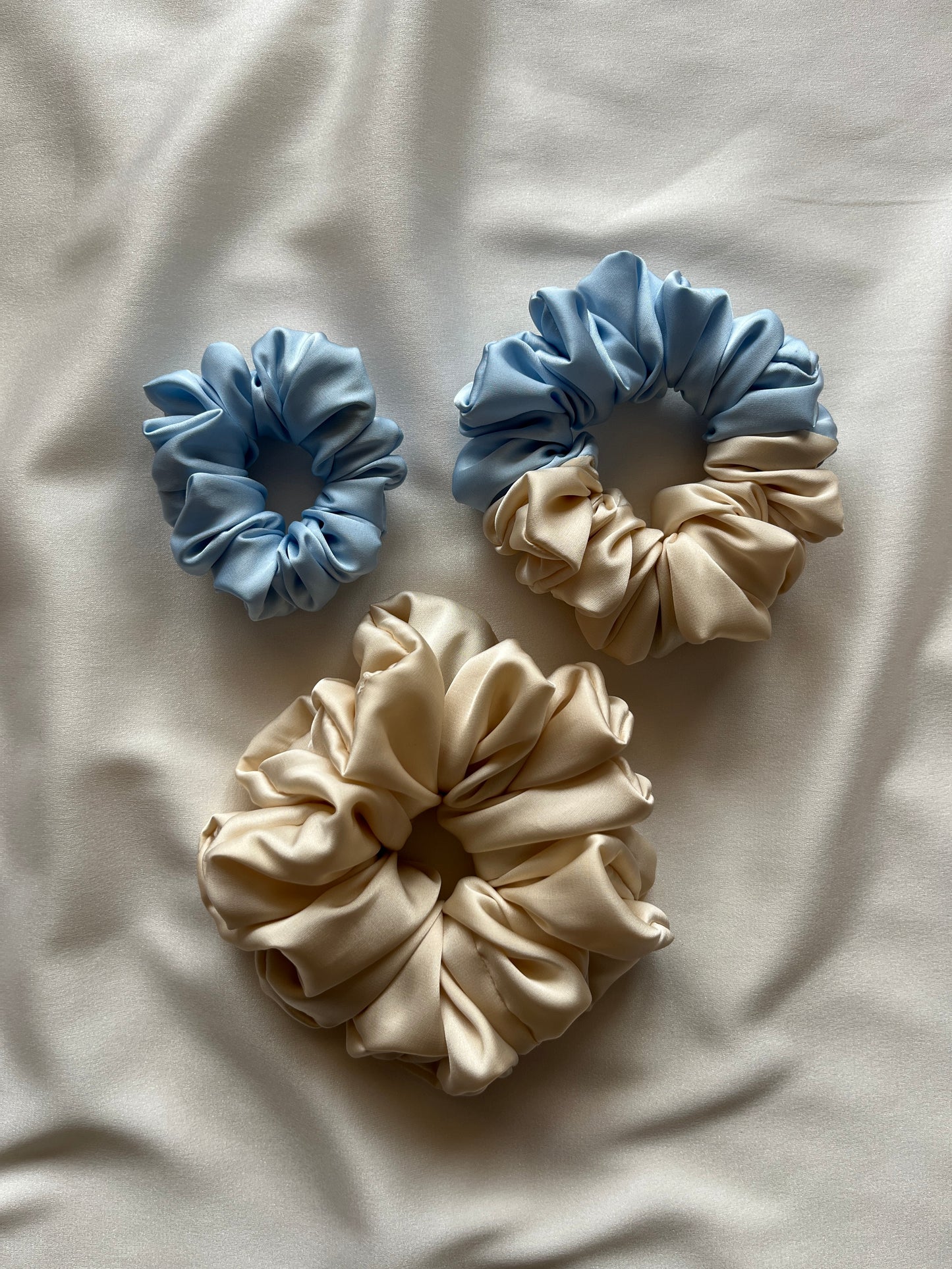 Ivory Dreams Silk Scrunchies