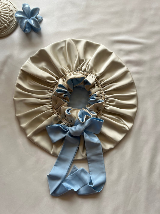 Ivory Dreams Silk Hair Bonnet