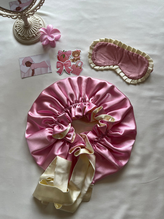 Pink Riverie Satin Sleep Set