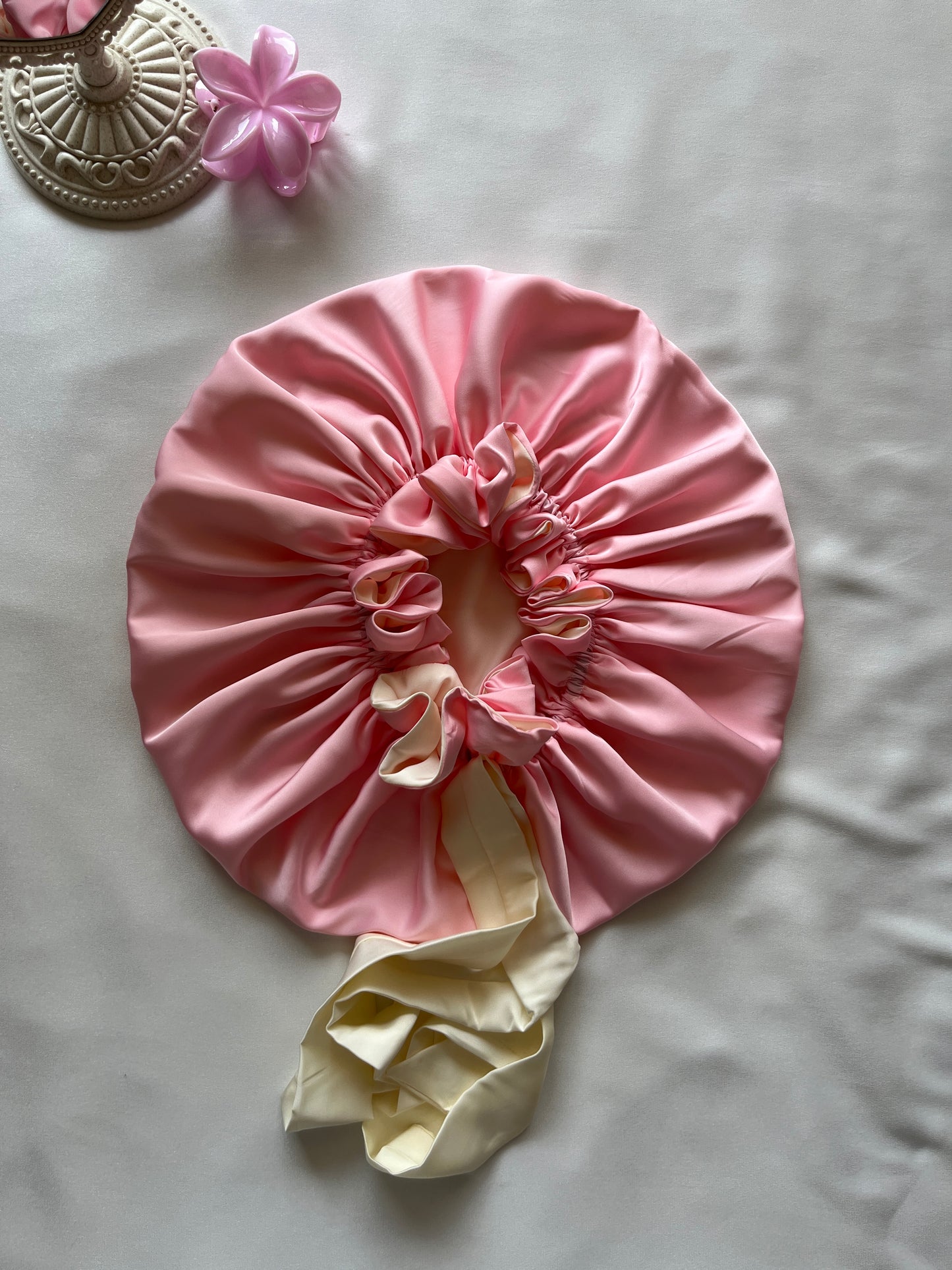 Pink Riverie Silk Hair Bonnet