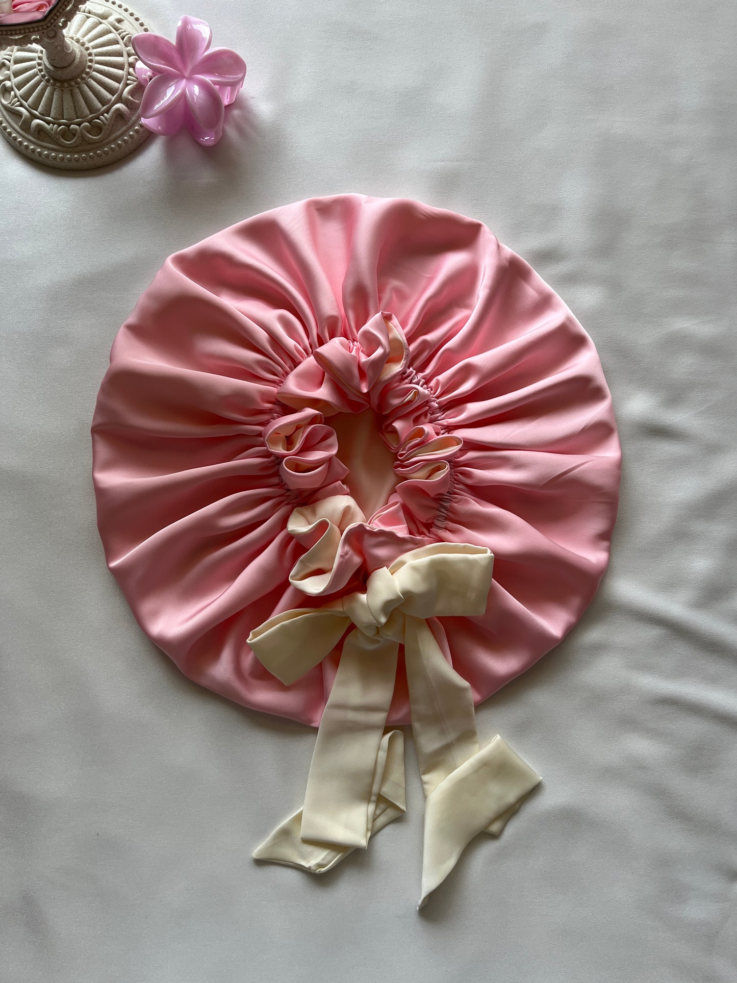 Pink Riverie Silk Hair Bonnet