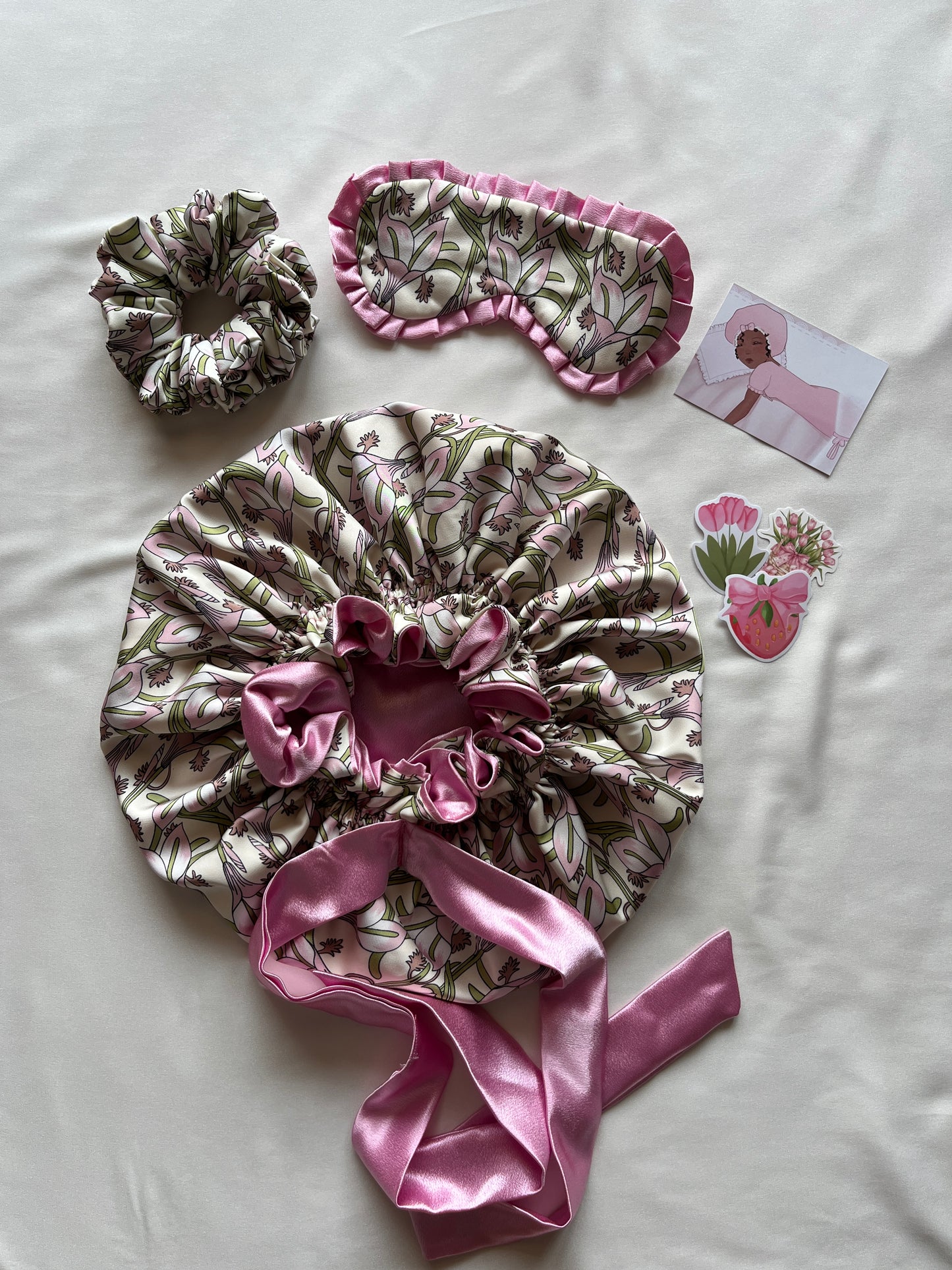 Aurora Petal Satin Sleep Set